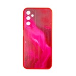 Capac Protectie Spate Colectia Soft Waves Pentru Samsung Galaxy A14 5G - Rosu