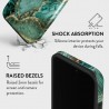 Capac Protectie Spate Burga Pentru iPhone 15 Pro Max Colectia Tough Emerald Pool