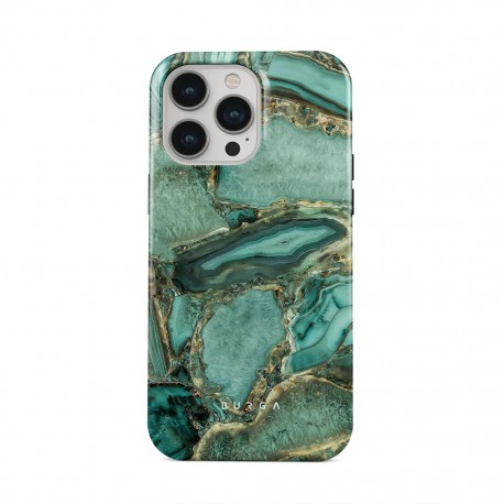 Capac Protectie Spate Burga Pentru iPhone 15 Pro Max Colectia Tough Emerald Pool