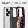 Capac Protectie Spate Burga Pentru iPhone 15 Pro Max Colectia Tough Purple Skies