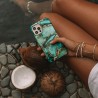 Capac Protectie Spate Burga Pentru iPhone 15 Pro Colectia Tough Emerald Pool