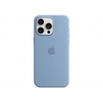 Capac Protectie Spate Apple Din Silicon Cu Magsafe Pentru iPhone 15 Pro - Albastru Deschis