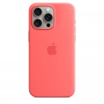 Capac Protectie Spate Apple Din Silicon Cu Magsafe Pentru iPhone 15 Pro - Rosu