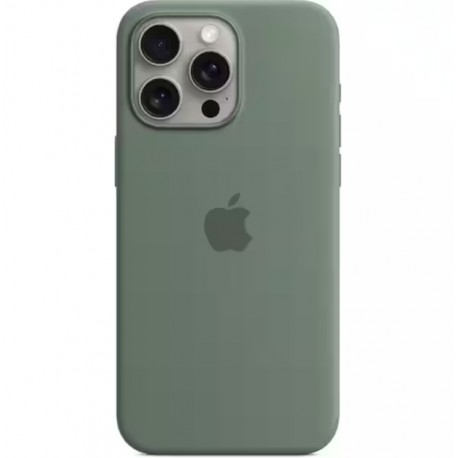 Capac Protectie Spate Apple Din Silicon Cu Magsafe Pentru iPhone 15 Pro - Verde