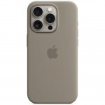 Capac Protectie Spate Apple Din Silicon Cu Magsafe Pentru iPhone 15 Pro - Gri