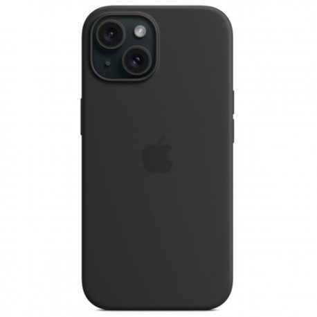 Capac Protectie Spate Apple Din Silicon Cu Magsafe Pentru iPhone 15 - Negru