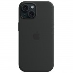 Capac Protectie Spate Apple Din Silicon Cu Magsafe Pentru iPhone 15 - Negru