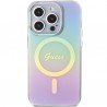 Capac Protectie Spate Guess Magsafe Pentru iPhone 15 Pro Colectia Iridescent - Mov