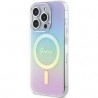 Capac Protectie Spate Guess Magsafe Pentru iPhone 15 Pro Colectia Iridescent - Mov