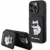Capac Protectie Spate Karl Lagerfeld Pentru iPhone 15 Pro Cu Cardslot Colectia Saffiano  - Negru