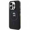 Capac Protectie Spate Karl Lagerfeld Magsafe Pentru iPhone 15 Pro Colectia Iml Ikonik  - Negru