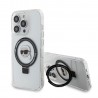 Capac Protectie Spate Karl Lagerfeld Magsafe Pentru iPhone 15 Pro Max Colectia Ringstand Karl - Transparent