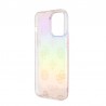 Capac Protectie Spate Guess Pentru iPhone 15 Pro Max Colectia Glitter Peony Cordstrap - Roz