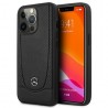 Capac Protectie Spate Mercedes Pentru iPhone 15 Pro Max Colectia Urban Din Piele - Negru