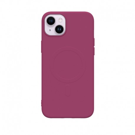 Capac Protectie Spate Cellara Tpu Soft Magsafe Pentru iPhone 15 Plus - Rosu