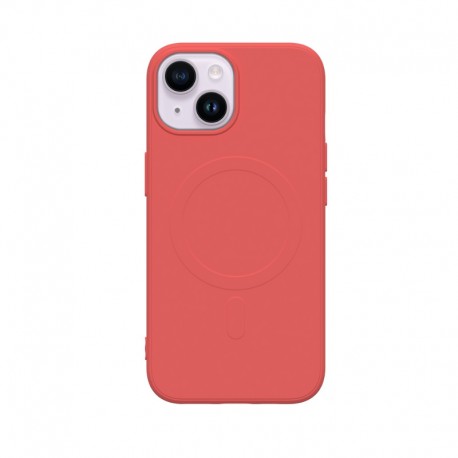 Capac Protectie Spate Cellara Tpu Soft Magsafe Pentru iPhone 15 - Rosu Deschis