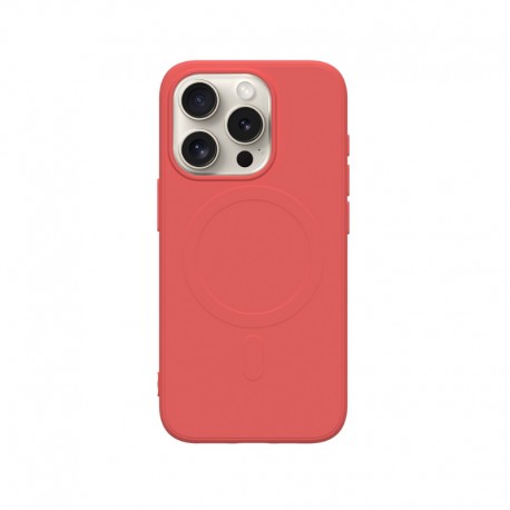 Capac Protectie Spate Cellara Tpu Soft Magsafe Pentru iPhone 15 Pro - Rosu Deschis