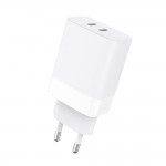 Incarcator Retea Cellara 35w Dual Usb C Pd 35w + Usb C Pd 35w - Alb