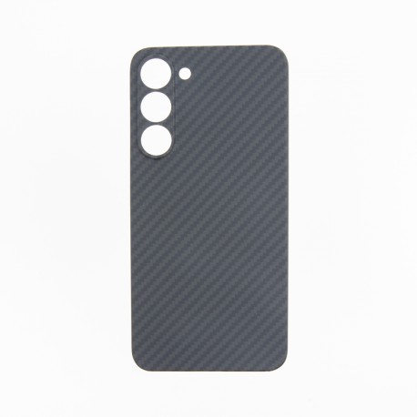 Capac Protectie Spate Cellara Din Fibra De Aramid Pentru Samsung Galaxy S23 Plus - Negru