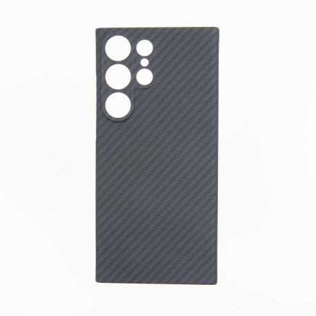 Capac Protectie Spate Cellara Din Fibra De Aramid Pentru Samsung Galaxy S23 Ultra - Negru