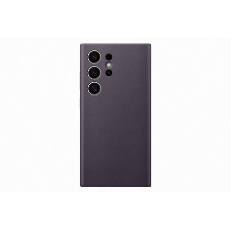 Capac Protectie Spate Samsung Din Piele Vegana Pentru Samsung Galaxy S24 Ultra 5G - Mov