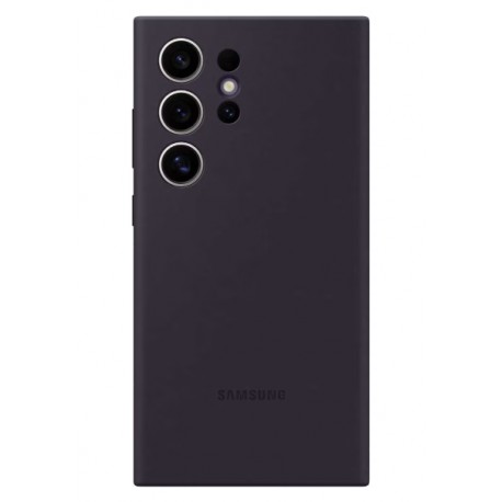 Capac Protectie Spate Samsung Din Silicon Pentru Samsung Galaxy S24 Ultra 5G - Mov