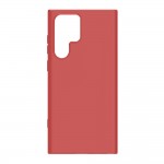 Capac Protectie Spate Cellara Tpu Soft Pentru Samsung Galaxy S22 Ultra 5G - Rosu Deschis