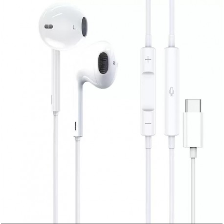 Casti Audio Apple Cu Type C - Albe