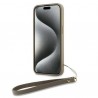 Capac Protectie Spate Dkny Pentru Iphone 15 Pro Max Colectia Stack Logo Cu Snur - Bej