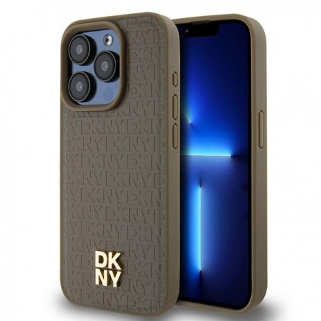 Capac Protectie Spate Dkny Pentru Iphone 15 Pro Max Colectia Repeat Pattern - Maro