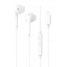 Casti Stereo Cellara Cu Fir Lightning - Alb