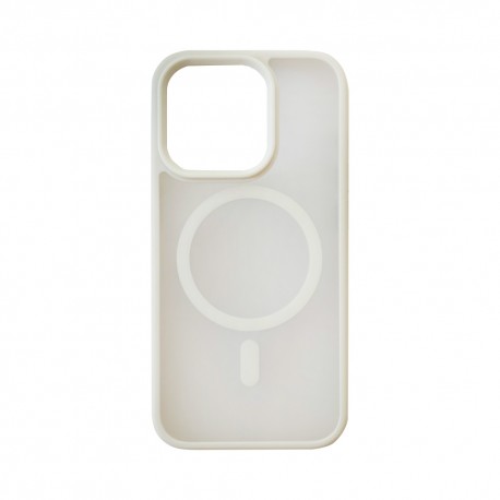 Capac Protectie Spate Cellara Colectia Shade Magsafe Pentru iPhone 15 Pro - Alb