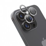 Set Folii Camera Cellara Pentru iPhone 14/14 Plus Glitter - Argintiu
