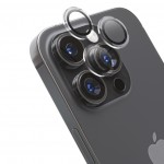 Set Folii Camera Cellara Pentru iPhone 14 Pro/14 Pro Max Glitter - Argintiu