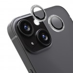 Set Folii Camera Cellara Pentru iPhone 16/16 Plus Glitter - Argintiu