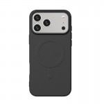 Capac Protectie Spate Cellara Colectia Velvet Magnetic Magsafe Pentru iPhone 17 Pro Max - Negru