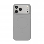 Capac Protectie Spate Cellara Colectia Velvet Magnetic Magsafe Pentru iPhone 17 Pro Max - Gri