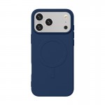 Capac Protectie Spate Cellara Colectia Velvet Magnetic Magsafe Pentru iPhone 17 Pro Max - Albastru