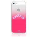 Capac Protectie Spate White Diamonds pentru iPhone 5 5s SE Colectia Arrow - Roz