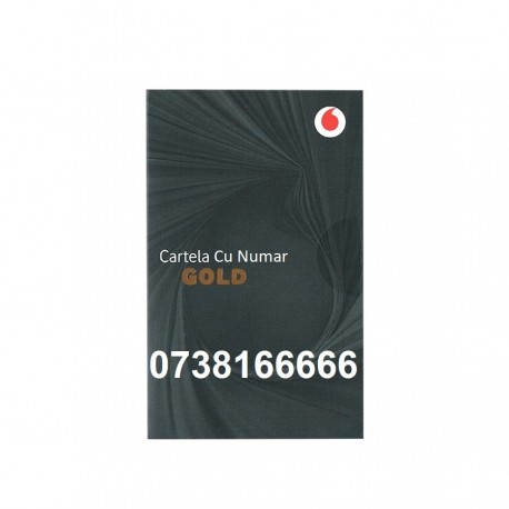 SIM Prepaid PROMO 4G FAM3 ECO Half SIM GOLD, NR. 0738166666 SIM Prepaid PROMO 4G FAM3 ECO Half SIM GOLD, NR. 0738166666