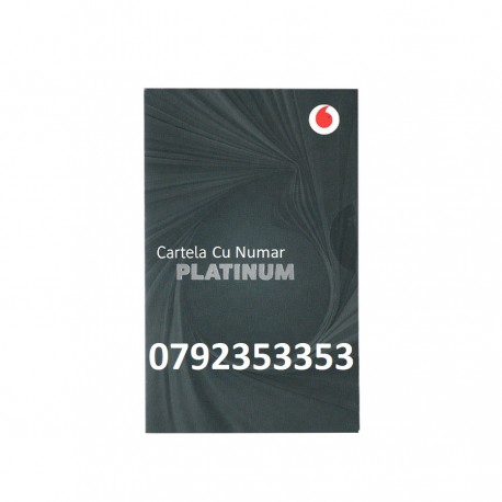 SIM Prepaid PROMO 4G FAM3 ECO Half SIM PLATINUM, NR. 0792353353 SIM Prepaid PROMO 4G FAM3 ECO Half SIM PLATINUM, NR. 0792353353