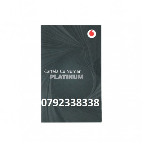 SIM Prepaid PROMO 4G FAM3 ECO Half SIM PLATINUM, NR. 0792338338 SIM Prepaid PROMO 4G FAM3 ECO Half SIM PLATINUM, NR. 0792338338