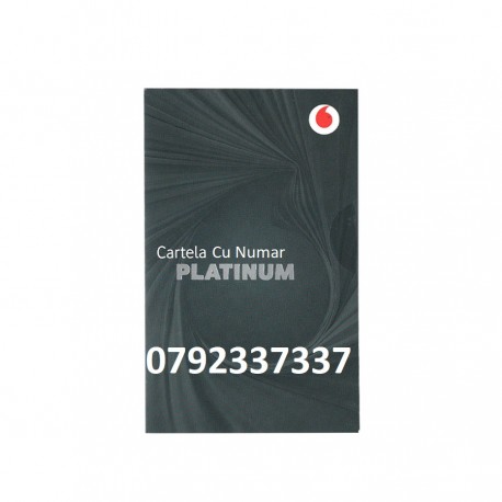 SIM Prepaid PROMO 4G FAM3 ECO Half SIM PLATINUM, NR. 0792337337 SIM Prepaid PROMO 4G FAM3 ECO Half SIM PLATINUM, NR. 0792337337