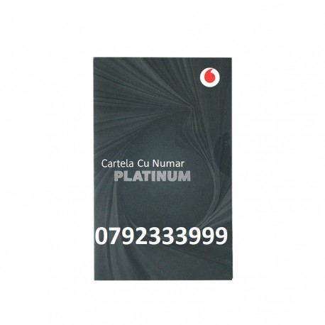 SIM Prepaid PROMO 4G FAM3 ECO Half SIM PLATINUM, NR. 0792333999 SIM Prepaid PROMO 4G FAM3 ECO Half SIM PLATINUM, NR. 0792333999