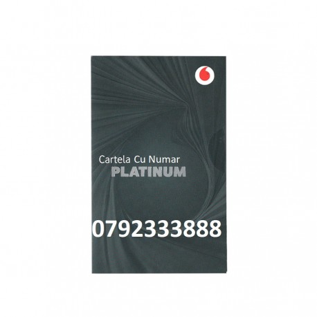 SIM Prepaid PROMO 4G FAM3 ECO Half SIM PLATINUM, NR. 0792333888 SIM Prepaid PROMO 4G FAM3 ECO Half SIM PLATINUM, NR. 0792333888