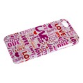 Capac Protectie Spate Iwill cu Imprimeu pentru iPhone 5 5s SE Colectia cuvinte