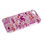 Capac Spate Cu Imprimeu Pentru Iphone 5/5s Colectia Cuvinte