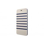 Book Alb/bleumarin Pentru Iphone 6 4.7  Jean Paul Gaultier Colectia Mariniere