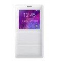 Husa Book S-View Samsung pentru Samsung Galaxy Note 4 - Alb