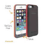 Capac Spate cu baterie externa incorporata pt iPhone 5-55 Colectia force - Negru